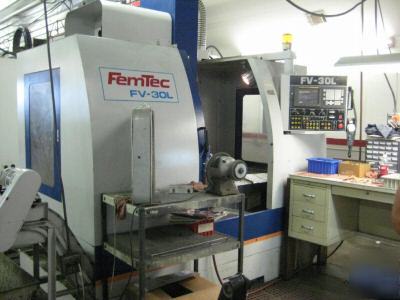 2000 femtec fv-30L vertical machining center