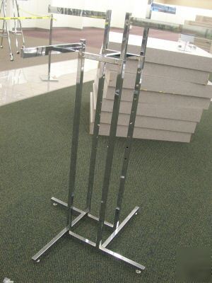 4 arm adjustable metal clothing rack 49-70