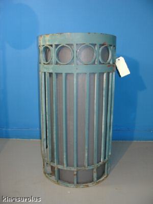 Heavy duty rod iron custom trash receptacles