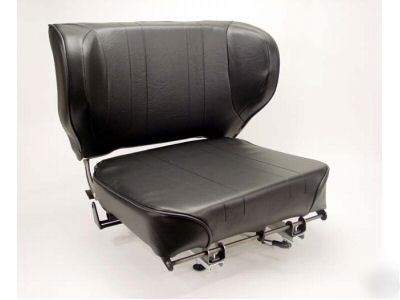 New S350 forklift seat vinyl with shoulder restraint