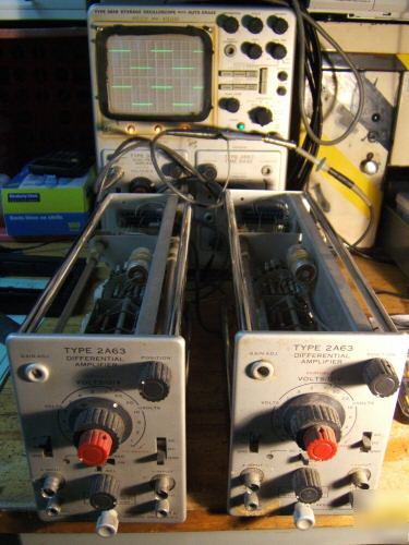 Tek 564 MOD121N storage oscilloscope auto-erase+modules