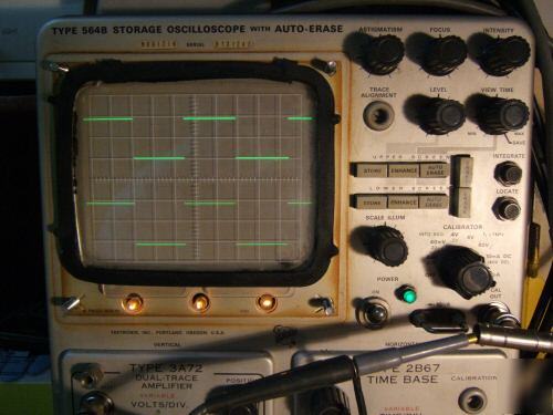 Tek 564 MOD121N storage oscilloscope auto-erase+modules