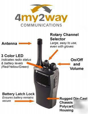 Motorola CP200 portable uhf 4W 16CH 438-470 mhz
