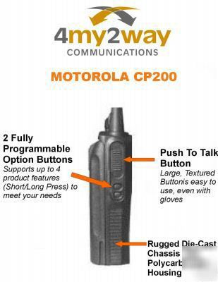 Motorola CP200 portable uhf 4W 16CH 438-470 mhz