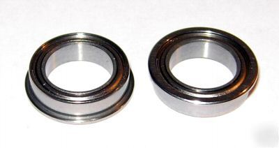 (10) F6700-zz flanged bearings, 6700, 10X15 mm, abec-3