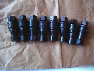 8 complete hydrolic couplers-also 20 male couplers