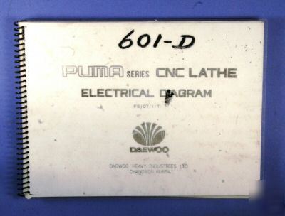 Daewoo series cnc lathe electrical diagram