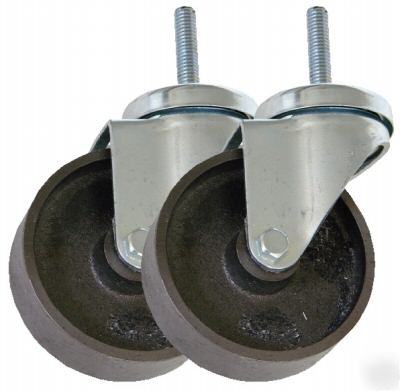 4 x 1.25 semi steel swivel stem caster â€“ industrial