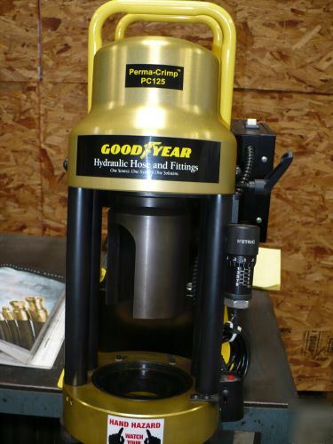 Goodyear hydraulic hose fitting crimper PC125 tractor