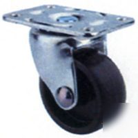Mintcraft jc-B09 zinc plate caster 1-5/8 black pk/4