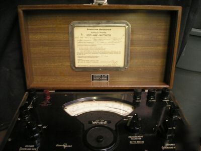 Volt amp watt meter vintage