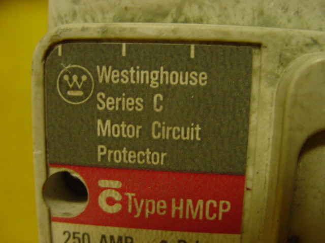 Westinghouse series c 250AMP motor circuit protector
