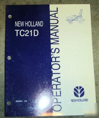 New holland TC21D tractor operator's manual nh book