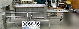 Used: apv carlson polishing press, 304 stainless steel,