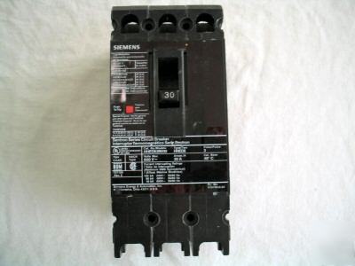 Siemans hhed 30A 3P 600V circuit breaker HHED63B030 