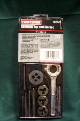 New craftsman 19PC tap&die set standard 52341