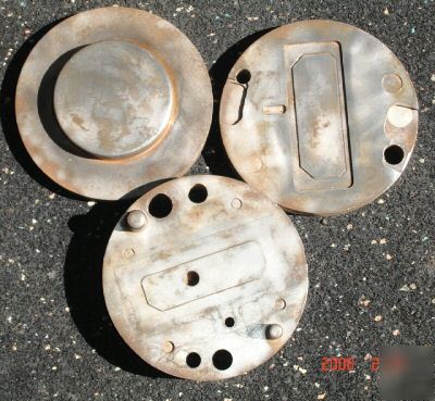 5 inch round press or melt runner mold or die 4 plates