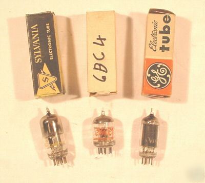 3 electronic vacuum tube tubes valve 6BE6 6BC4 6BQ7A