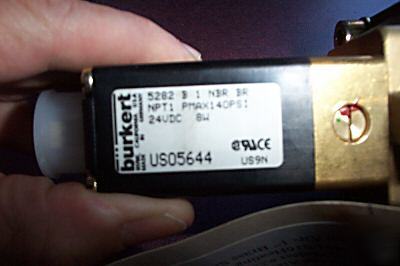 Burkert US05644 brass solenoid buerkert 1 inch germany