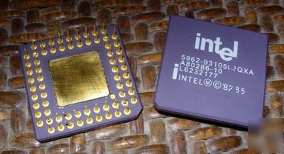 Cpu A80286-10 intel processor vintage gold pga rare 