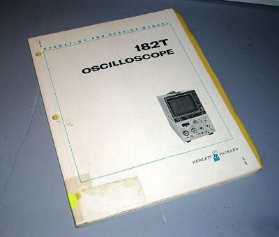 Agilent / hp 182T operation & service manual 