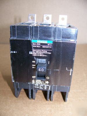 New siemens BQD360 3POLE 60AMP 480V circuit breaker 