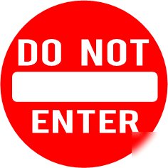 Novelty road sign xl do not enter construction bedroom
