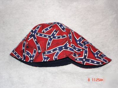 Welding cap hat beanie style reversible - rebel flag