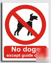 No dogs x g.dogs sign-s. rigid-200X250MM(pr-019-re)