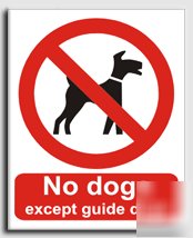 No dogs x g.dogs sign-s. rigid-200X250MM(pr-019-re)