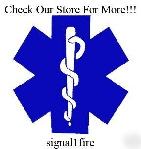 Sticker helmet vehicle star of life blue 2