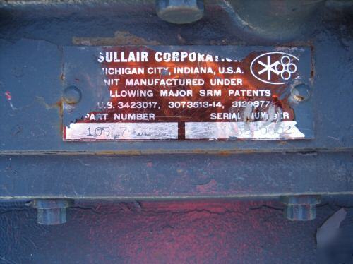 Sullair rotary screw compressor & coalescing filter