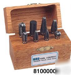 New sgs solid carbide bur set - double cut 