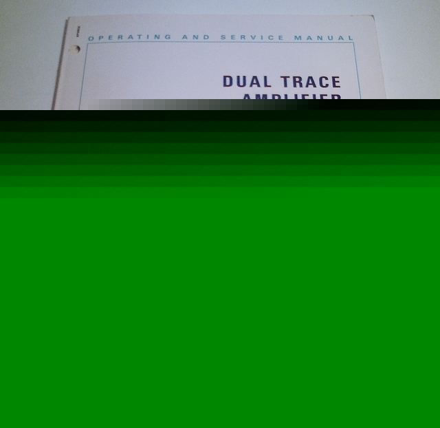 Hp 1402A dual trace amplifier op./service manual *nice