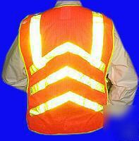 Xl expandable safety reflective vest traffic-constructi