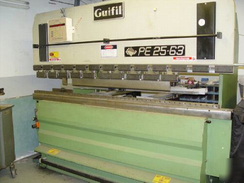 Used 8' x 69TON guifil hydraulic upstroking press brake