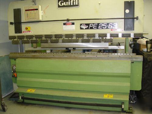 Used 8' x 69TON guifil hydraulic upstroking press brake