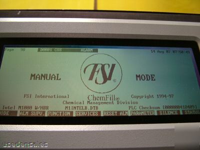 Fsi chemfill ipa chemical delivery unit model 1000