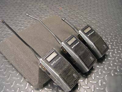 3 ea ge ericsson uhf portable radio tranceiver m-pd mpd