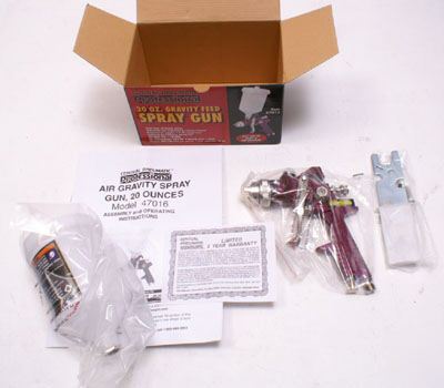 New gravity feed professional paint spray gun central