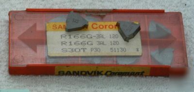 New sandvik R166G-3AL 120 10PC treading insert 