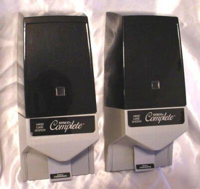 New 2 cysco complete hand care system soap dispenser s