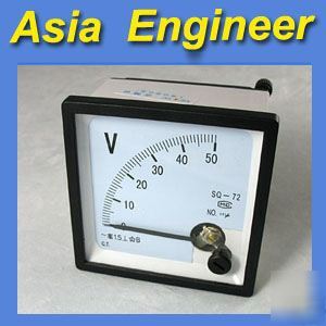 New brand analog volt panel meter ac 50V