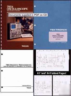 Tek 7854 manuals and publications (set of 7) textsearch