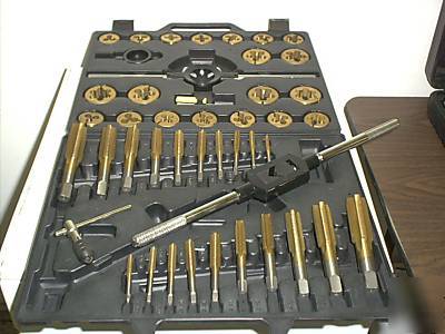 Titanium tap & die set 90PC. sae & metric free set usa 