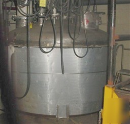 Used: tolan reactor, 2500 gallon, 304 stainless steel,