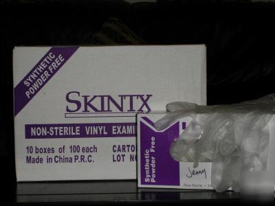 Vinyl examination gloves (non latex) powder free-1 case