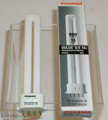 2 sylvania dulux s/e 20284 compact fluorescent bulbs