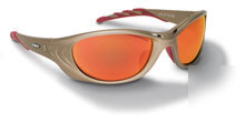 New FUEL2 glasses metallic sand frame, red mirror lens- 