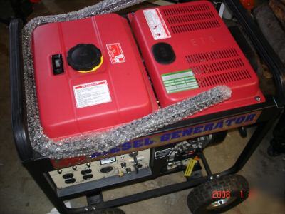 New diesel generator 7250 - , never used 7250 watts 